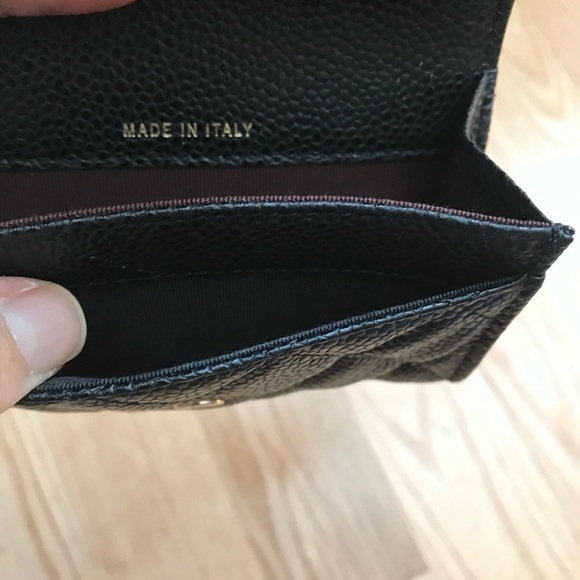 Chanel Black Quilted Wallet with Gold Logo - Picture 4 of 7